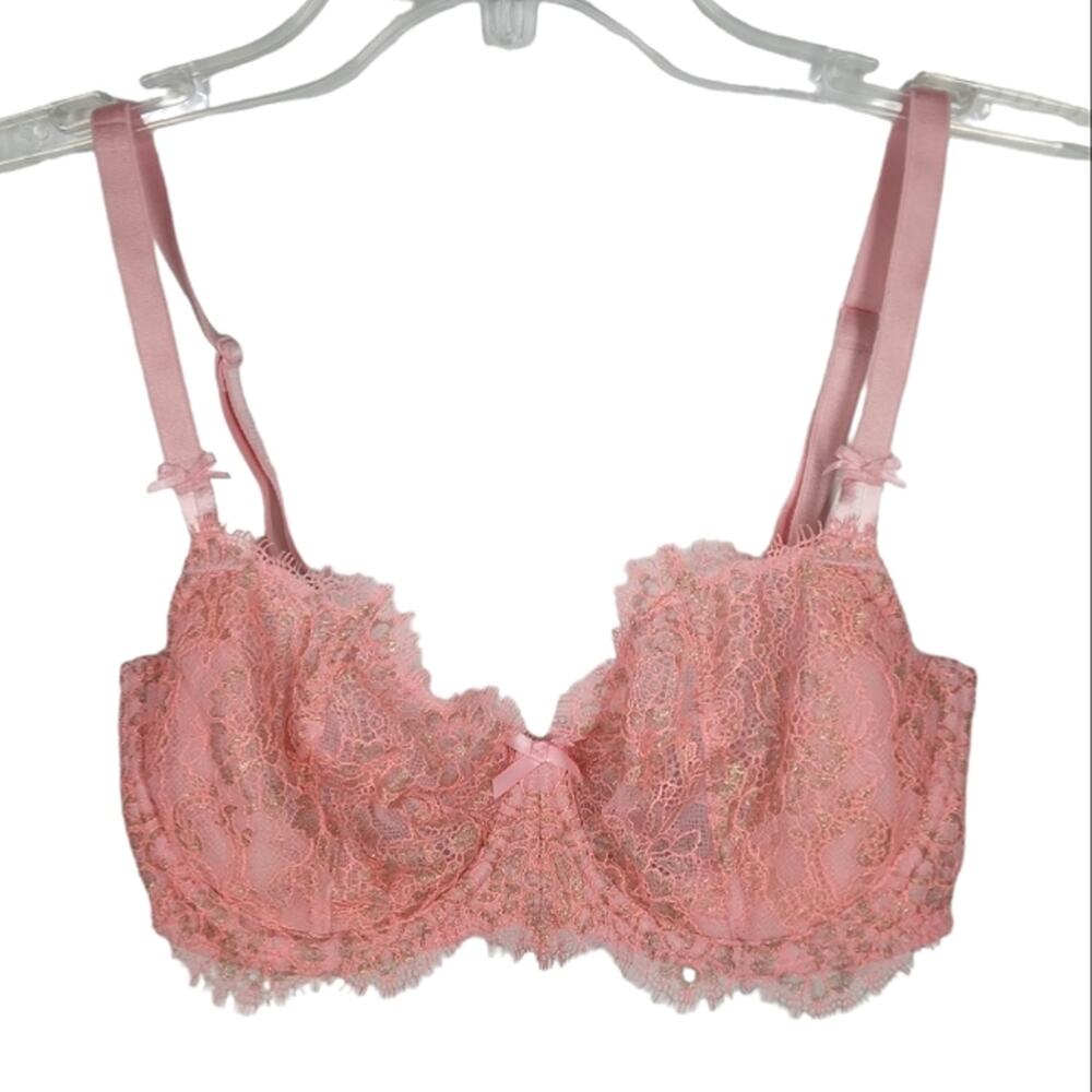 Victoria's Secret Dream Angels Push Up Without Padding Bra Pink size 32DD